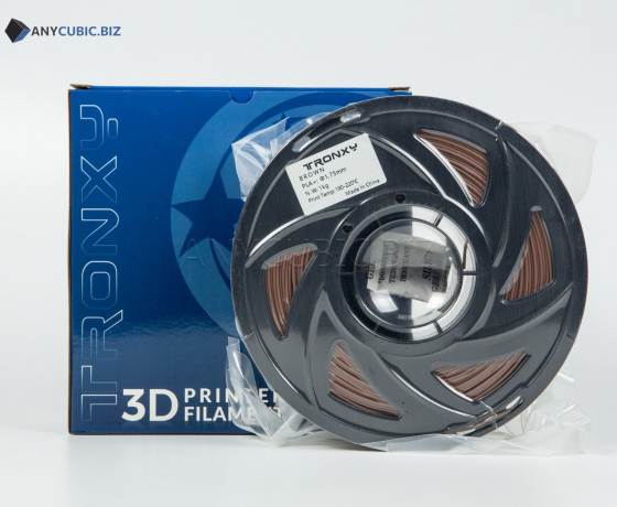 Фото 2 - Коричневий PLA пластик Tronxy для 3D принтера 340m | 1 кг | 1,75 мм