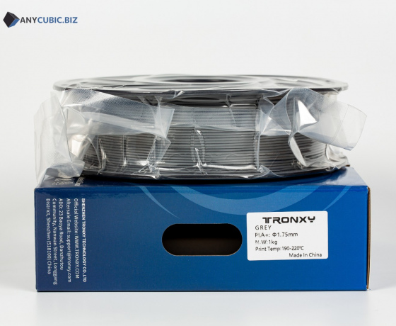 Фото 3 - Сірий PLA пластик Tronxy для 3D принтера 340m | 1 кг | 1,75 мм