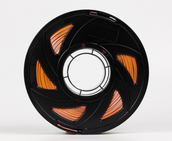 Фото 4 - Помаранчевий Синій Зелений Шовковий Пла Пластик | PLA SILK Orange Blue Green1кг | 1.75мм | 330м